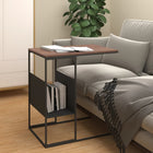 Side table 55x36x59.5 cm carved wood black