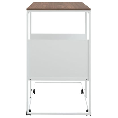 Bijzettafel Met Wieltjes 55X36X63,5 Cm Bewerkt Hout Wit