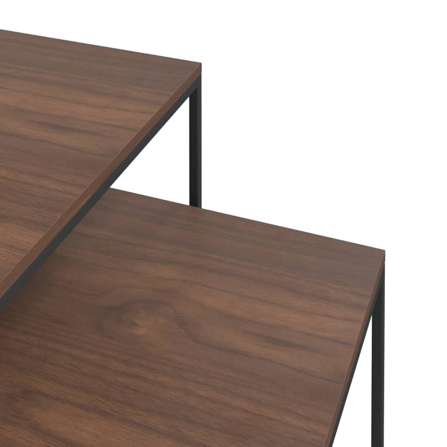Salontafelset 2 St Bewerkt Hout En Metaal