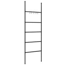 Handdoekenrek Ladder Met 5 Lagen 58X175 Cm Ijzer Zwart