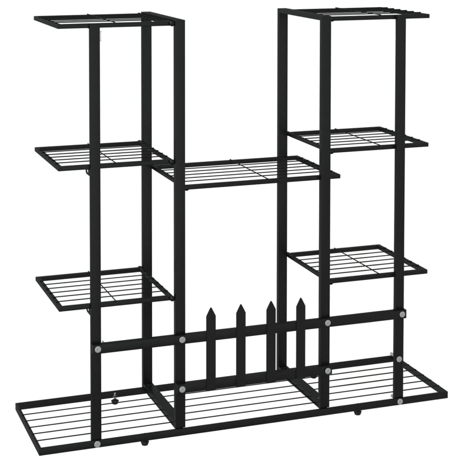 Bloemenstandaard 94,5X25X89 Cm Ijzer Zwart