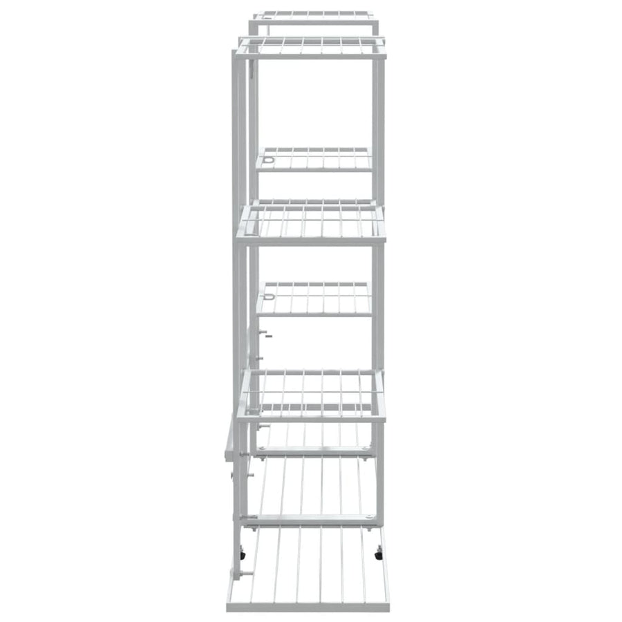Bloemenstandaard 94,5X25X89 Cm Ijzer Wit