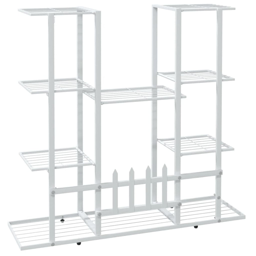 Bloemenstandaard 94,5X25X89 Cm Ijzer Wit