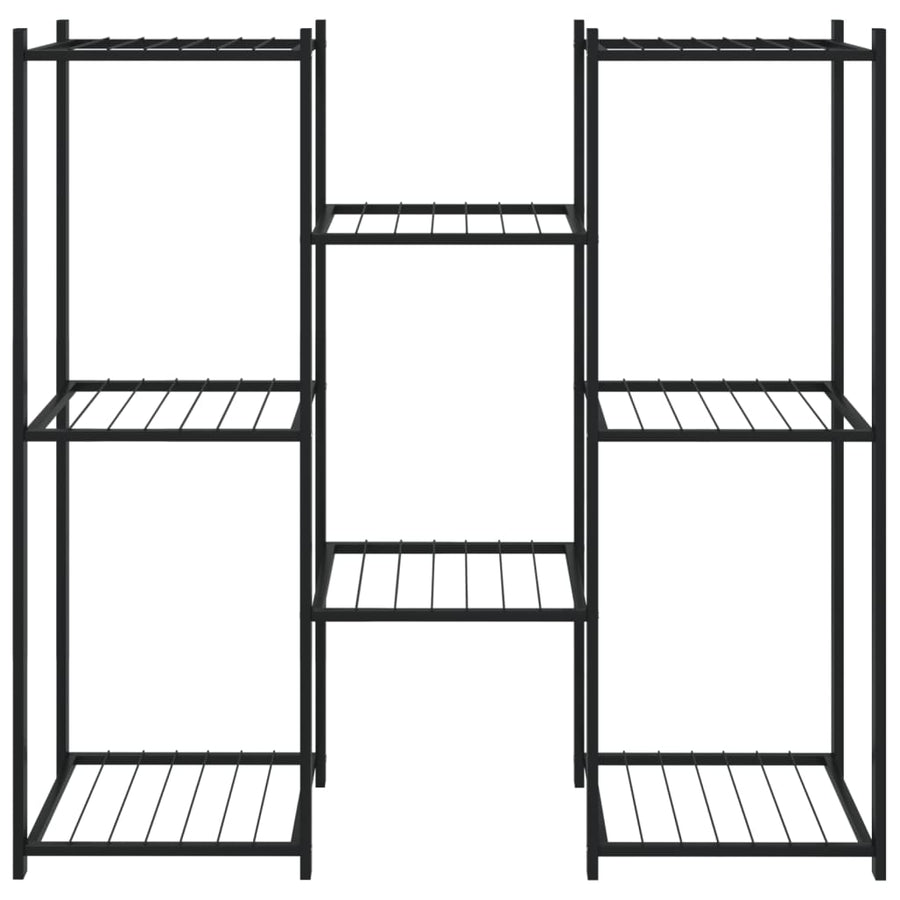 Bloemenstandaard 83X25X80 Cm Ijzer Zwart