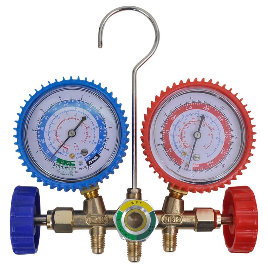 Vacuümpomp met 2-voudige manometerset voor airconditioning 100 l / min