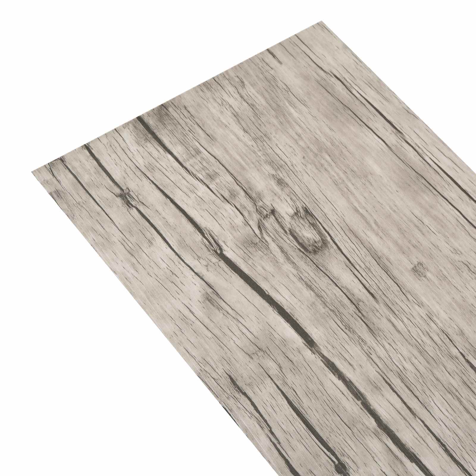 Vloerplanken 18 pcs Lichtgrijs 2,51 m² PVC