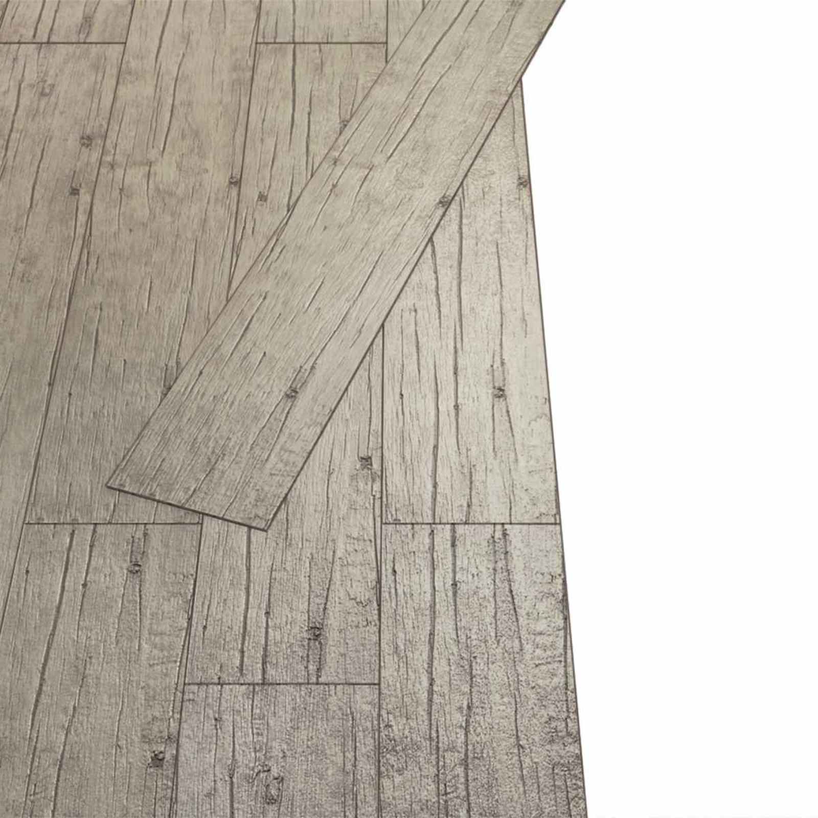 Vloerplanken 18 pcs Lichtgrijs 2,51 m² PVC