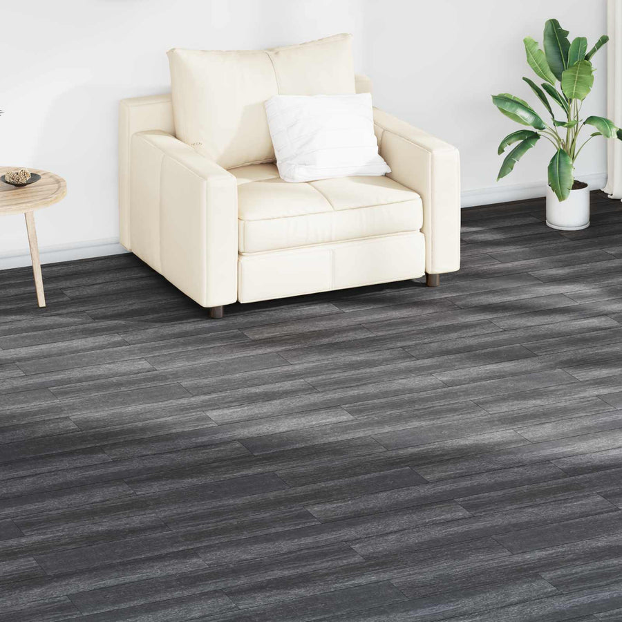 Vloerplanken 18 pcs Zwart en Wit 2,51 m² PVC