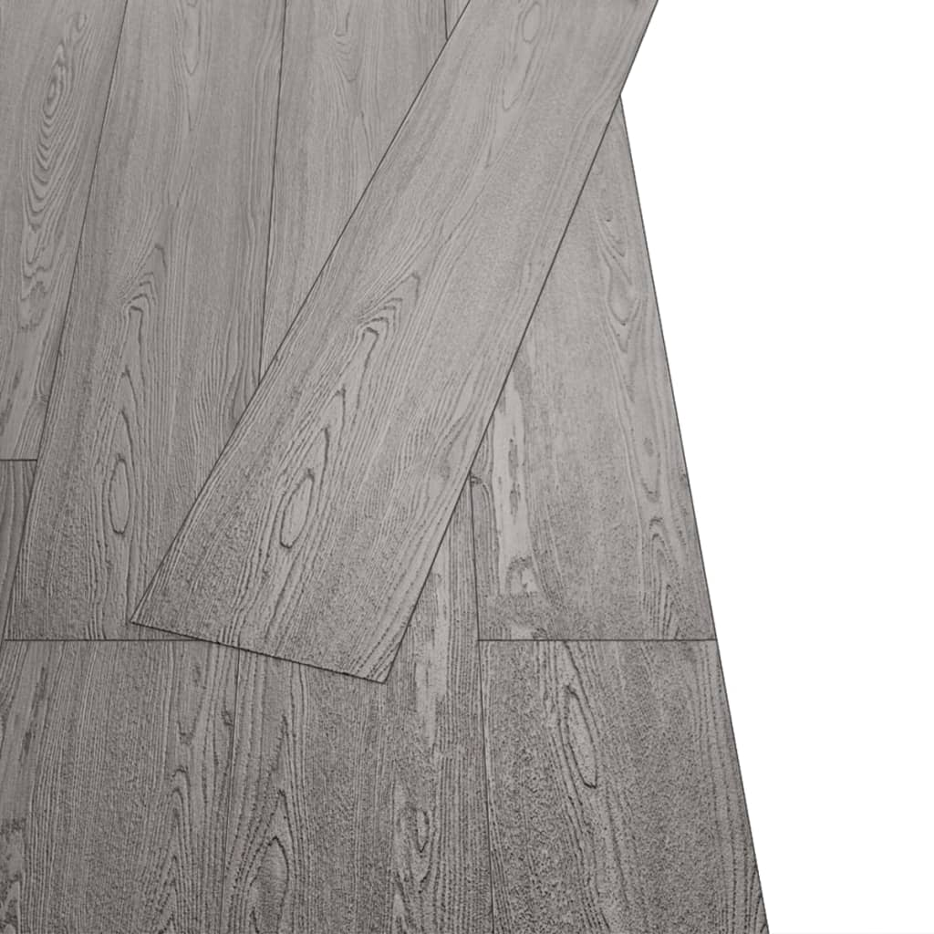 Vloerplanken zelfklevend 2,51 m² 2 mm PVC donkergrijs 2.51 m² Donkergrijs