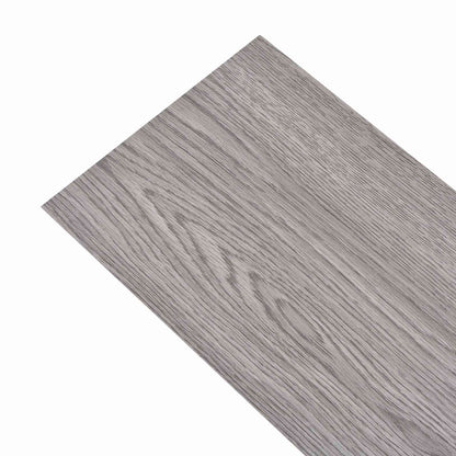 Vloerplanken 18 pcs Donkergrijs 2,51 m² PVC
