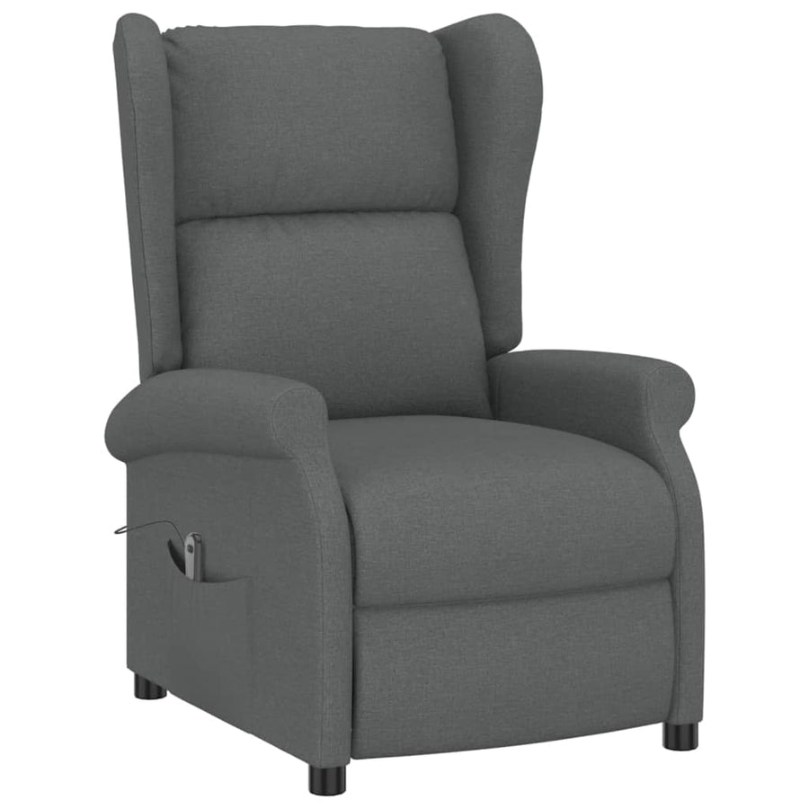 Fauteuil Verstelbaar Elektrisch Stof Donkergrijs 1