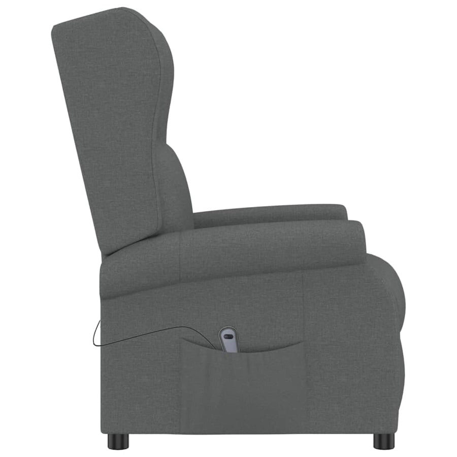 Fauteuil Verstelbaar Elektrisch Stof Donkergrijs 1