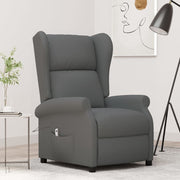 Fauteuil elektrisch verstelbaar stof grijs