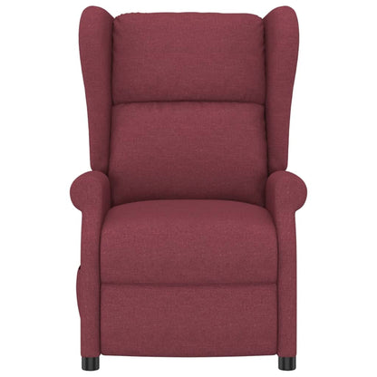 Fauteuil Elektrisch Verstelbaar Stof Wijnrood