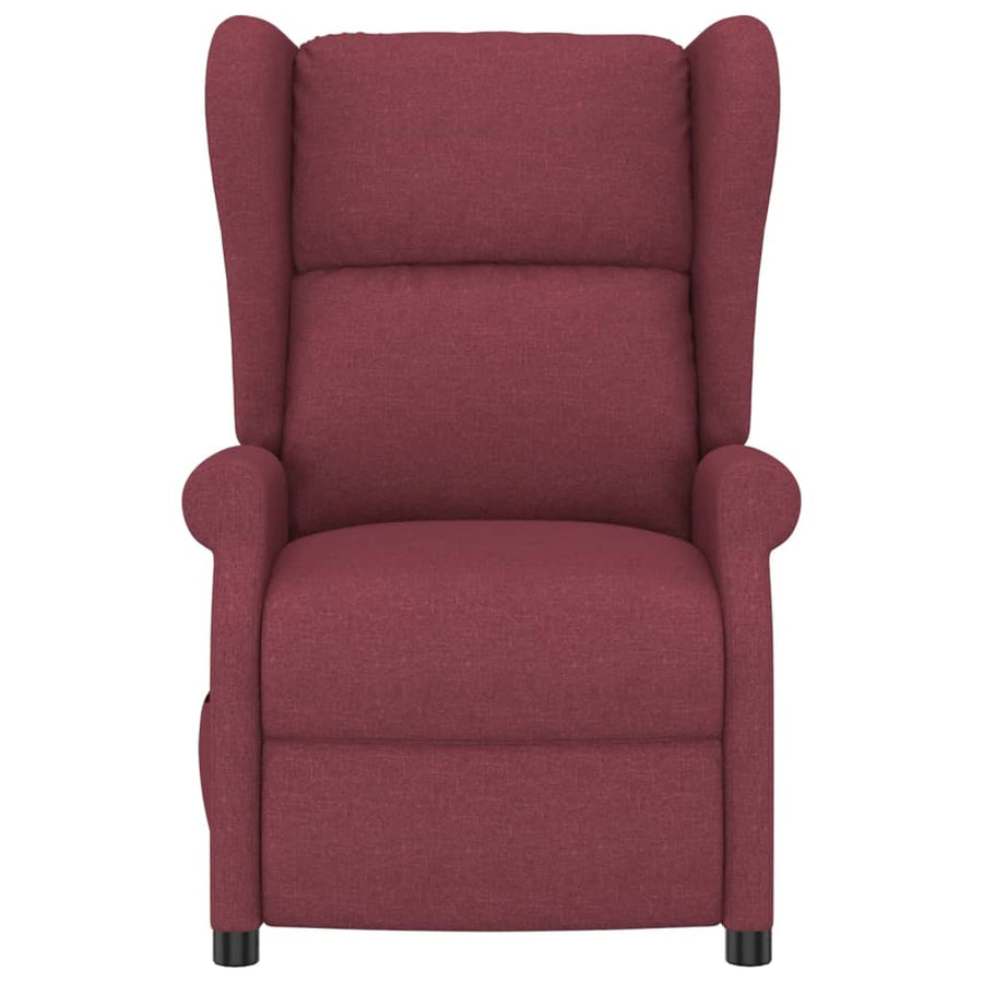 Fauteuil Elektrisch Verstelbaar Stof Wijnrood