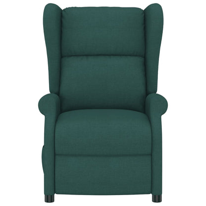Fauteuil verstelbaar elektrisch stof donkergroen