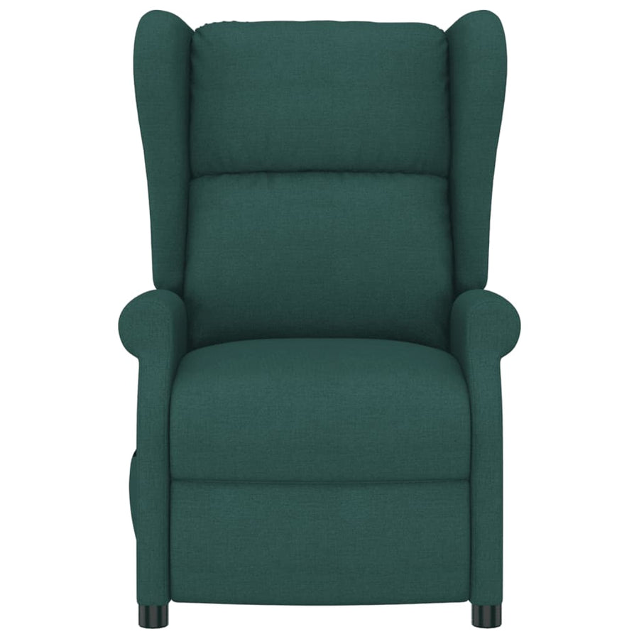 Fauteuil verstelbaar elektrisch stof donkergroen