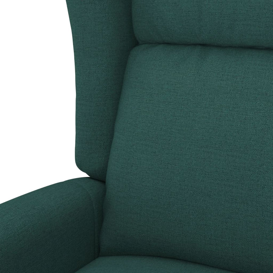 Fauteuil verstelbaar elektrisch stof donkergroen