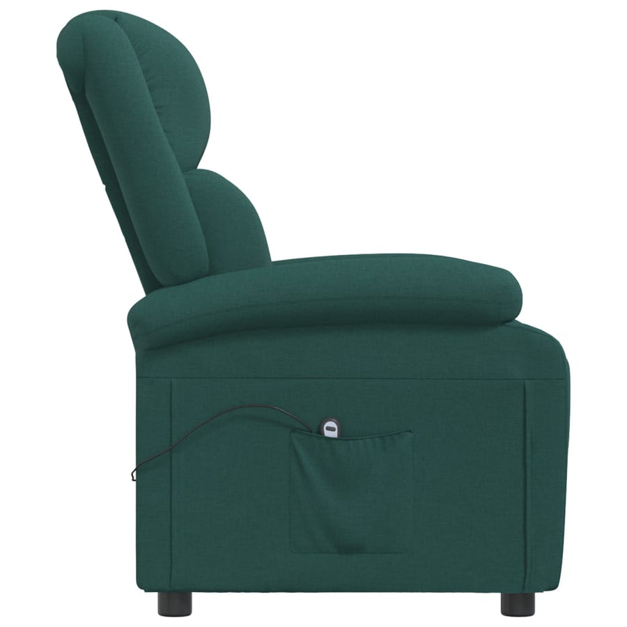 Fauteuil Verstelbaar Elektrisch Stof Donkergroen 1