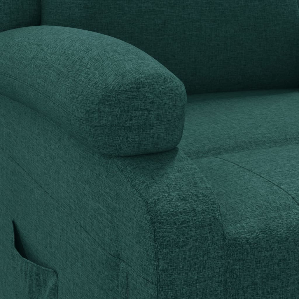 Fauteuil Verstelbaar Elektrisch Stof Donkergroen 1