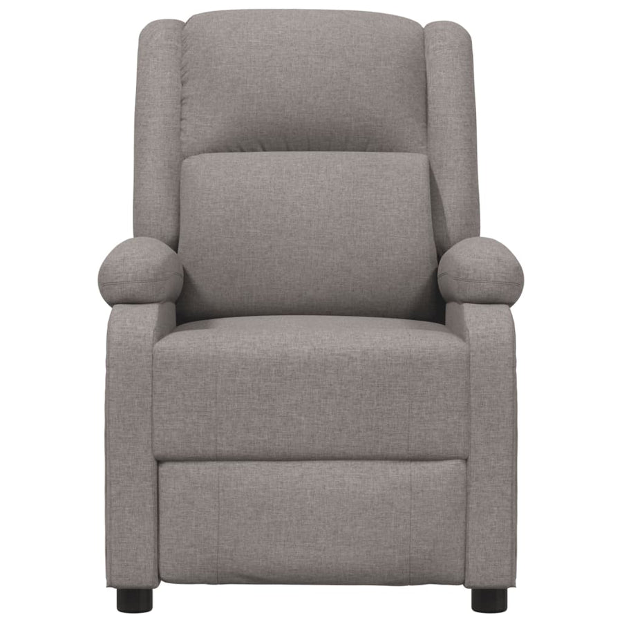 Massagestoel elektrisch stof taupe