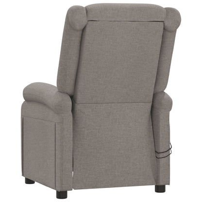 Massagestoel elektrisch stof taupe