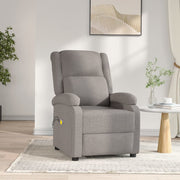 Elektrische massagestoel taupe 70x93x98 cm