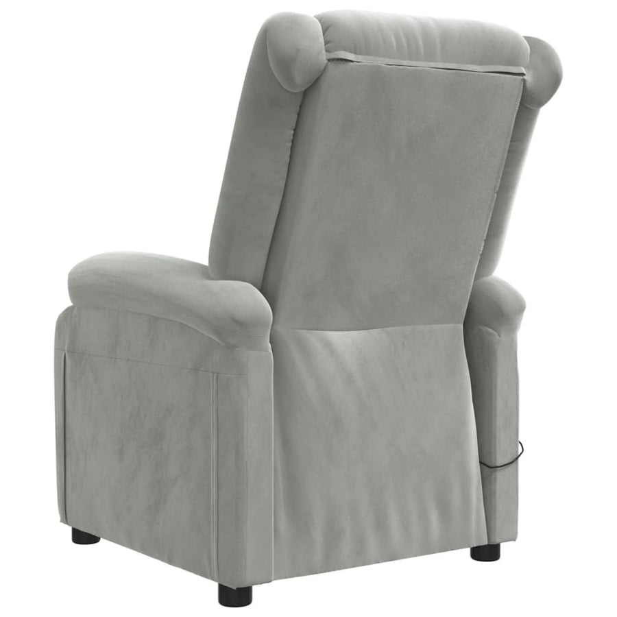 Fauteuil Elektrisch Verstelbaar Stof Lichtgrijs