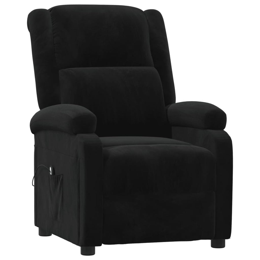 Fauteuil Verstelbaar Elektrisch Stof Zwart 1