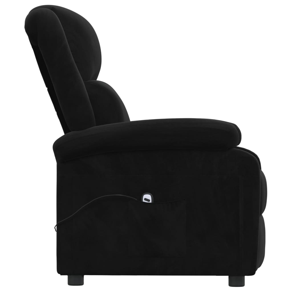 Fauteuil Verstelbaar Elektrisch Stof Zwart 1