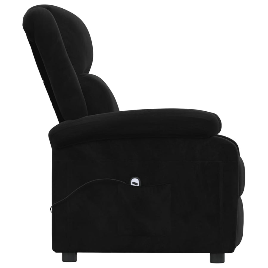 Fauteuil Verstelbaar Elektrisch Stof Zwart 1