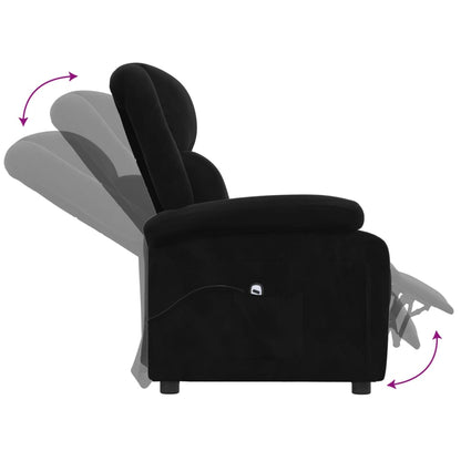 Fauteuil Verstelbaar Elektrisch Stof Zwart 1