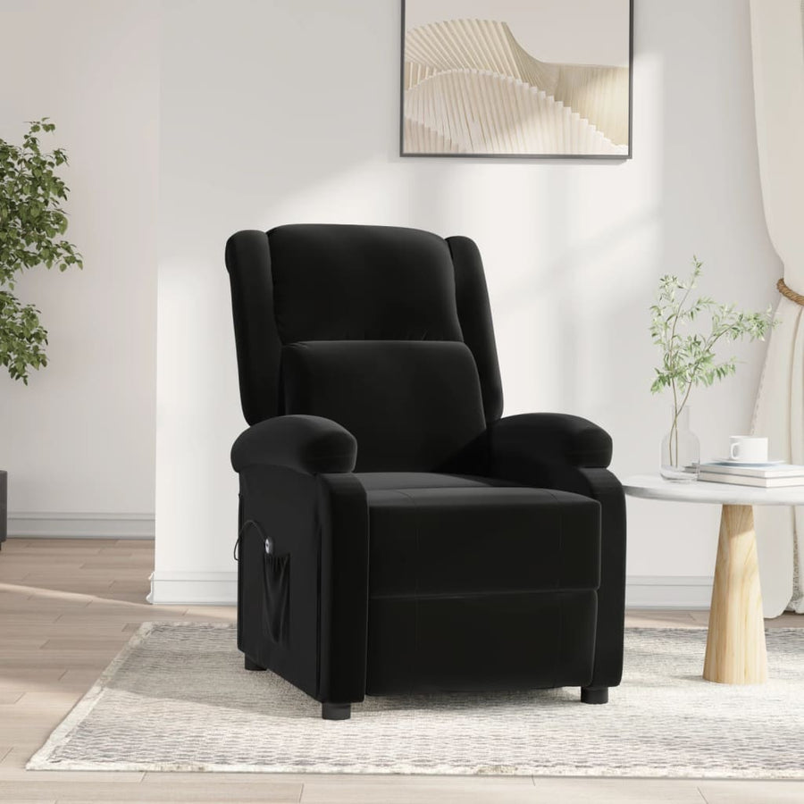 Fauteuil Verstelbaar Elektrisch Stof Zwart 1