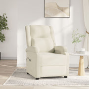 Elektrische fauteuil crème fluweel