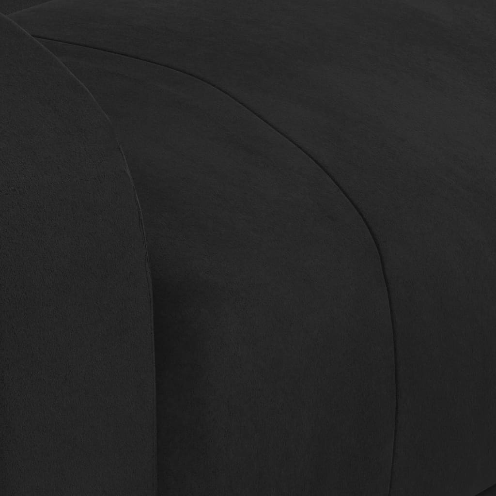 Massagestoel Elektrisch Verstelbaar Fluweel Zwart 1