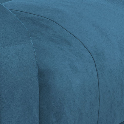 Massagestoel elektrisch verstelbaar fluweel blauw