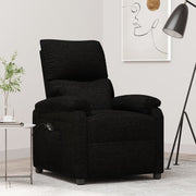 Fauteuil elektrisch verstelbaar stof zwart