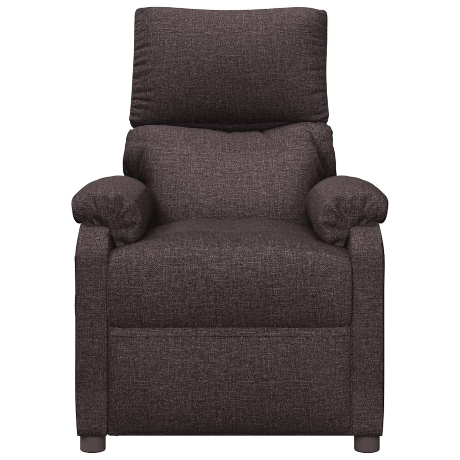 Fauteuil Verstelbaar Elektrisch Stof Donkerbruin 1