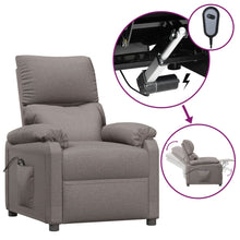 Fauteuil Verstelbaar Elektrisch Stof Taupe 1