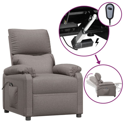 Fauteuil Verstelbaar Elektrisch Stof Taupe 1