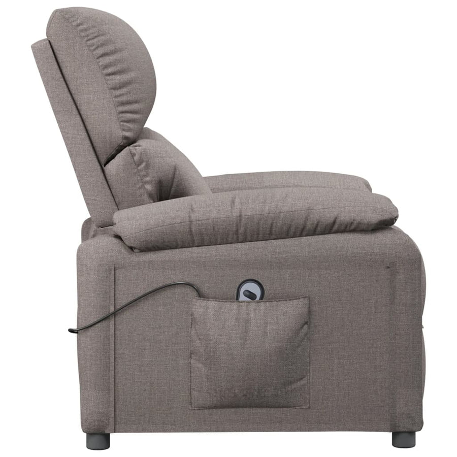 Fauteuil Verstelbaar Elektrisch Stof Taupe 1
