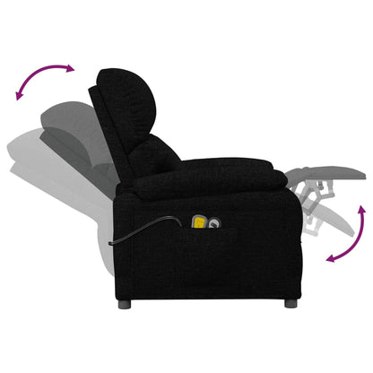 Massagestoel Elektrisch Stof Zwart