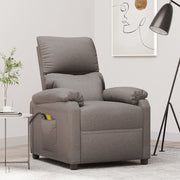 Massagestoel elektrisch taupe 70x90x100 cm