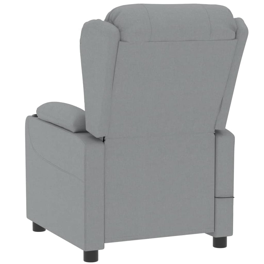 Fauteuil Elektrisch Verstelbaar Stof Lichtgrijs 1