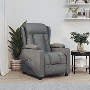 Fauteuil elektrisch verstelbaar stof donkergrijs 72,5x96x99,5 cm