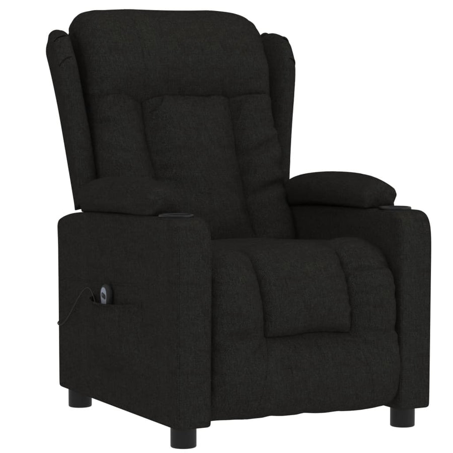 Fauteuil Verstelbaar Elektrisch Stof Zwart 1