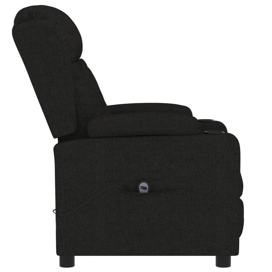 Fauteuil Verstelbaar Elektrisch Stof Zwart 1