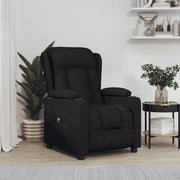 Fauteuil elektrisch verstelbaar stof zwart