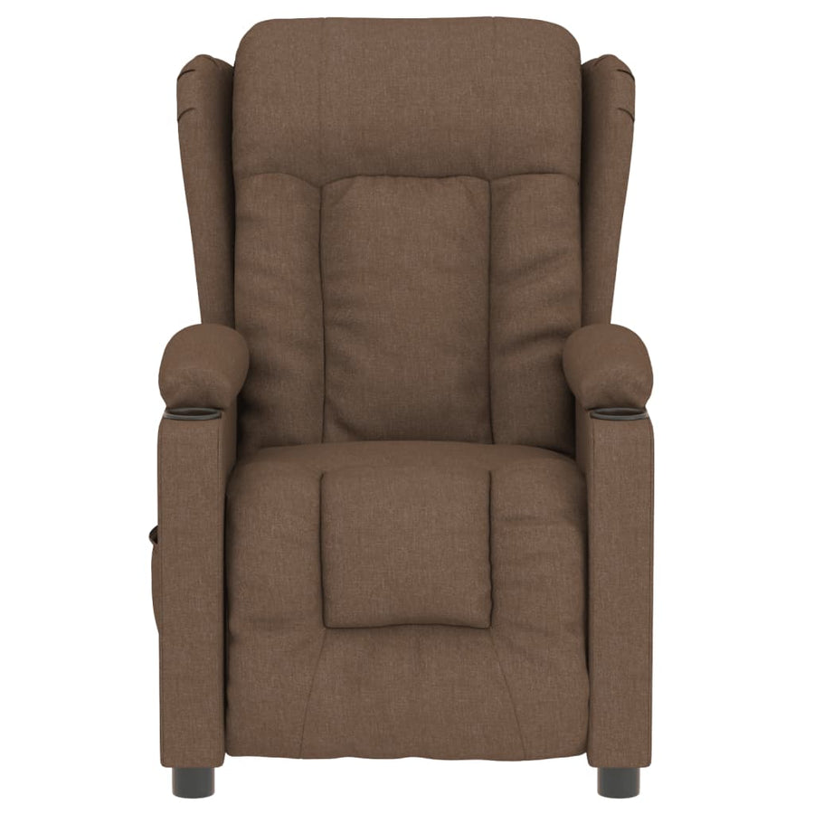 Fauteuil Verstelbaar Elektrisch Stof Bruin