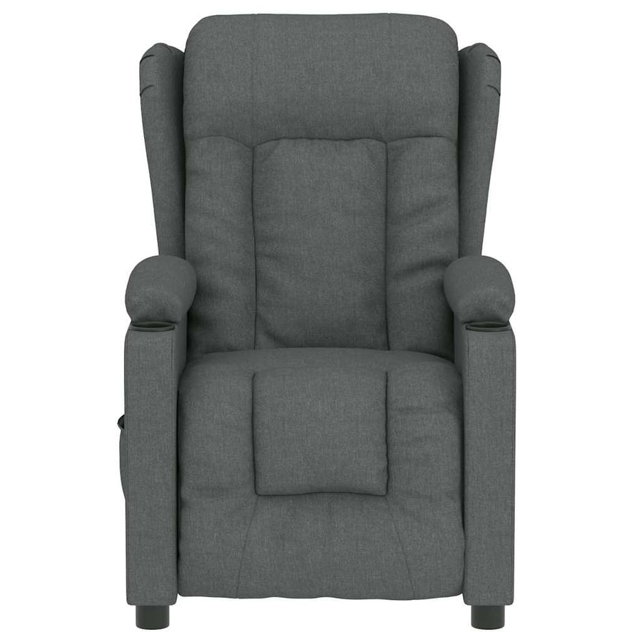 Massagestoel Elektrisch Stof Donkergrijs